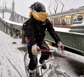 TORMENTA DE NIEVE EN BUDAPEST